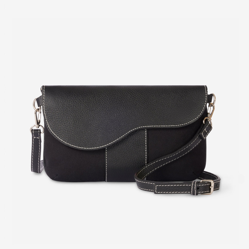 Oughton's Paddock Crossbody in Classic Canvas in Black color
